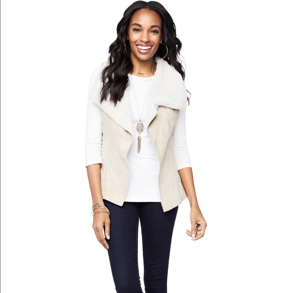 Charming Charlie Ivette Faux Suede Vest